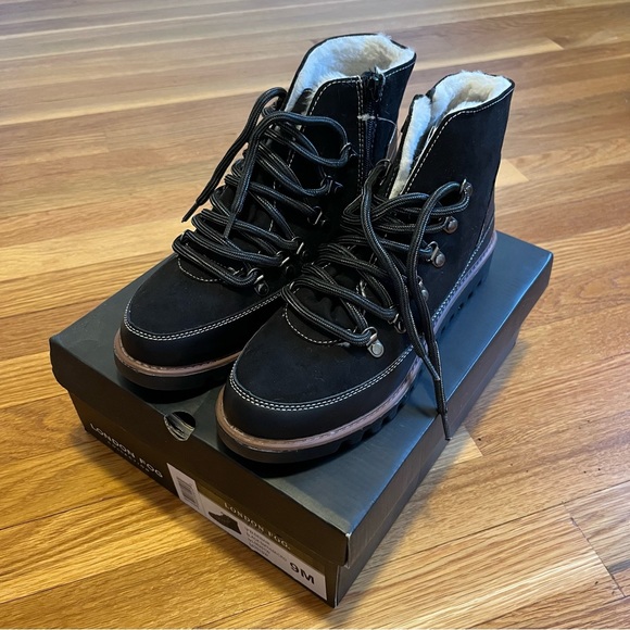London Fog Denair Women's Water Resistant Ankle Boots Black Size 9 - Picture 1 of 3